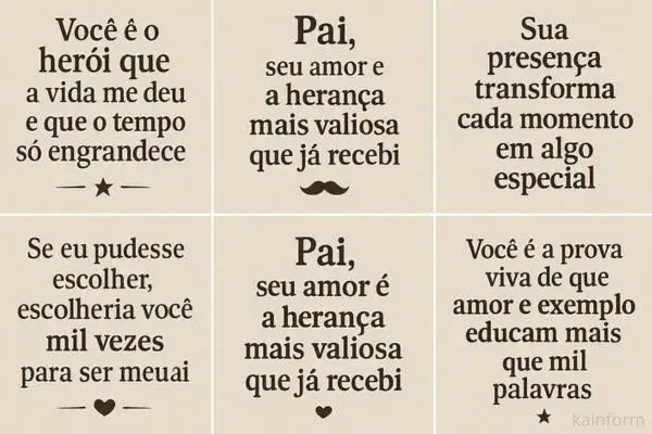 Mensagens para o Dia dos Pais: ideias emocionantes