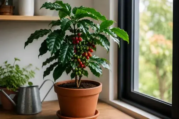 Como cultivar café orgânico em casa e ter melhores resultados com cafeeiro plantado em vaso dentro de casa